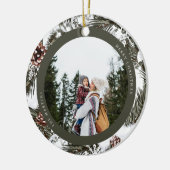 Foto Pine en Baubles Keramisch Ornament (Links)