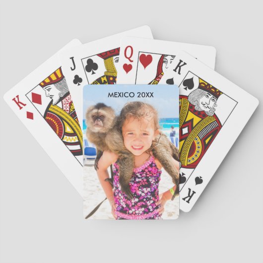 Foto Plaats en datum - Afspeelkaarten Speelkaarten (Achterkant)