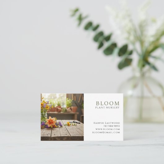 Foto Plant Nursery Visitekaartje (Staand voorkant)