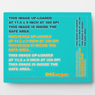 Foto Plaque 8 X 10 Cust Bewerken Achterkleur wijzi Fotoplaat