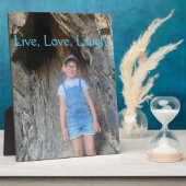 Foto Plaque, Live, Love, Laugh Fotoplaat (Zijkant)