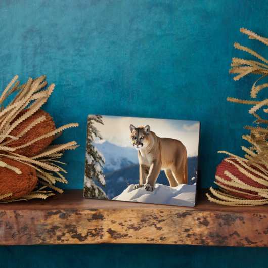 Foto Plaque-Mountain Lion Fotoplaat (Zijkant)