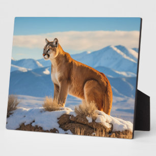 Foto Plaque-Mountain Lion Fotoplaat
