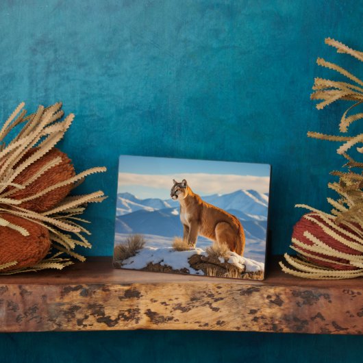 Foto Plaque-Mountain Lion Fotoplaat (Zijkant)