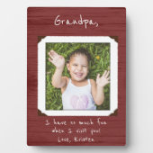 Foto Plaque omhuld voor opa / opa Fotoplaat (voorkant)