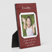 Foto Plaque omhuld voor opa / opa Fotoplaat (Zijkant)
