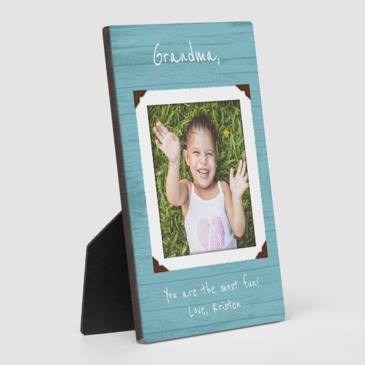 Foto Plaque omhuld voor opa / opa Fotoplaat (Zijkant)