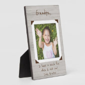 Foto Plaque omhuld voor opa / opa Fotoplaat (Zijkant)