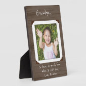 Foto Plaque omhuld voor opa / opa Fotoplaat (Zijkant)