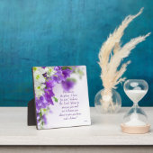 Foto Plaque—Purple Flowers-Vert Jer 29:11 Fotoplaat (Insitu)
