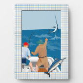 Foto Plaque - Verticaal Lijst - Blue Marlin Pset Fotoplaat (voorkant)