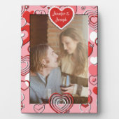 Foto Plaque - Verticaal Lijst - Harten Fotoplaat (voorkant)