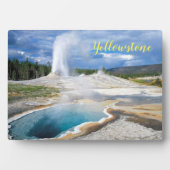Foto Plaque-Yellowstone Geyser Fotoplaat (voorkant)