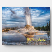 Foto Plaque-Yellowstone Geyser Fotoplaat (Voorkant)