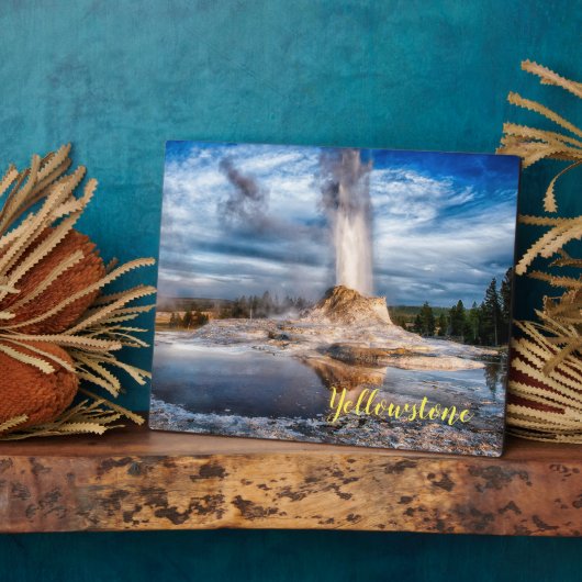 Foto Plaque-Yellowstone Geyser Fotoplaat (Zijkant)