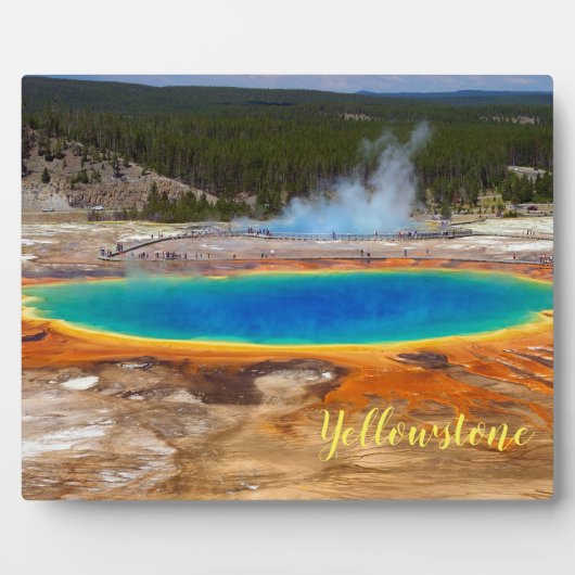 Foto Plaque-Yellowstone Hot Spring Fotoplaat (Voorkant)
