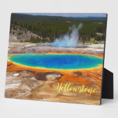 Foto Plaque-Yellowstone Hot Spring Fotoplaat (Zijkant)