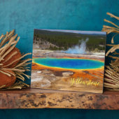 Foto Plaque-Yellowstone Hot Spring Fotoplaat (Zijkant)