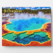 Foto Plaque-Yellowstone thermische hot pot Fotoplaat (Voorkant)