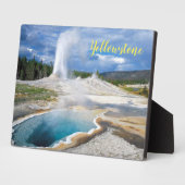 Foto Plaquette-Yellowstone Geiser Fotoplaat (Zijkant)