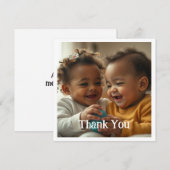 Foto plat bedankkaartje (Voorkant / Achterkant)