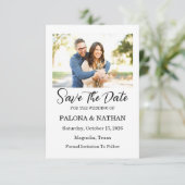 Foto plat Opslaan van de datum Kaart (Staand voorkant)