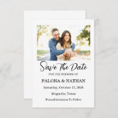 Foto plat Opslaan van de datum Kaart (Voorkant / Achterkant)