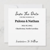 Foto plat Opslaan van de datum Kaart (Achterkant)