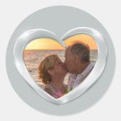 Foto platina jubileum hart sticker (Voorkant)