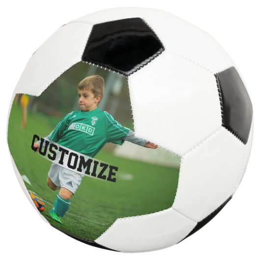 Foto & Player Name Custom Sports Pic Voetbal (Drie kwart)