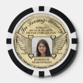 Foto pocket memorial in liefdevolle herinnering poker chips (Voorkant)