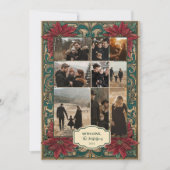 Foto  Poinsettia Christmas Feestdagenkaart (Voorkant)