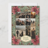 Foto Poinsettia Christmas Feestdagenkaart (Voorkant)