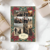 Foto  Poinsettia Christmas Feestdagenkaart