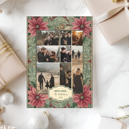 Foto Poinsettia Christmas Feestdagenkaart