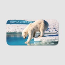 Foto Polar Beer Monogram Tekst Klimaatverandering 