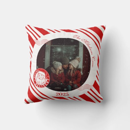 Foto Polar Express Kerstkaart Kussen (Achterkant)