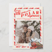 Foto Polar Express Kerstmis Feestdagenkaart (Voorkant)