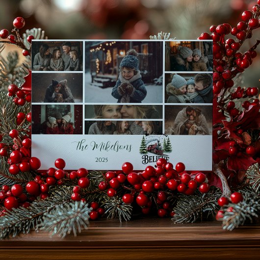 Foto Polar Express Kerstmis Feestdagenkaart