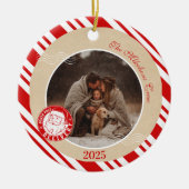 Foto Polar Express Kerstmis  Keramisch Ornament (Voorkant)