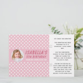 Foto Polka Dot Birthday Snoep Bar Wrapper (Staand voorkant)