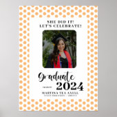 Foto Polka Dots Graduation Party Welkom Poster (Voorkant)