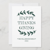 Foto Pompoen Fijne Thanksgiving Vakantie Feestdagenkaart (Voorkant)