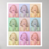 Foto Pop Art | Kinder familie — portret kleurrijk Poster (Voorkant)