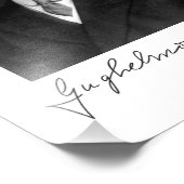 Foto: Portret and Signature of Guglielmo Marconi Foto Afdruk (Hoek)