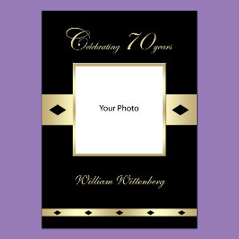 Foto Poster voor 70e verjaardag