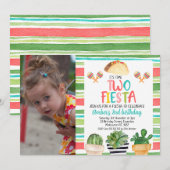 Foto Potted Cactus Time Two Fiesta Verjaardag Kaart (Voorkant / Achterkant)