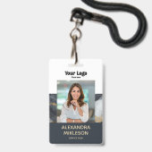Foto Premium Goud Accent Branding Badge (Voorzijde met lanyard)