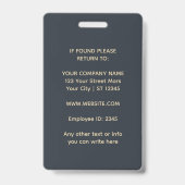Foto Premium Goud Accent Branding Badge (Achterkant)