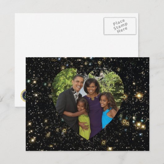 Foto president Obama First Briefkaart (Voorkant / Achterkant)